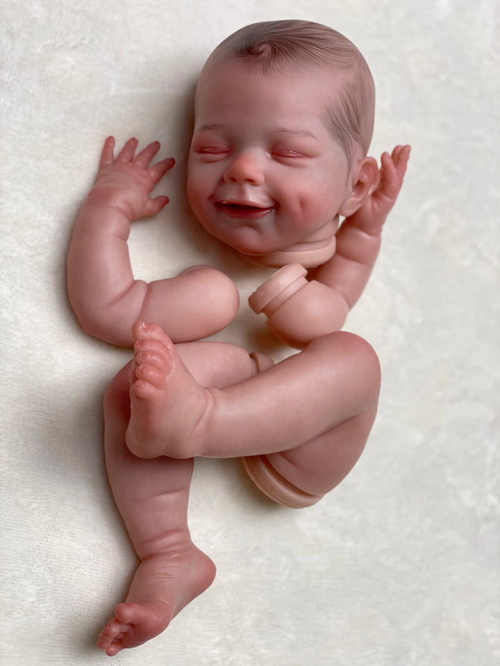 18″ April Smile Customizable Reborn Doll Kit – Semi‑Finished Painted Parts