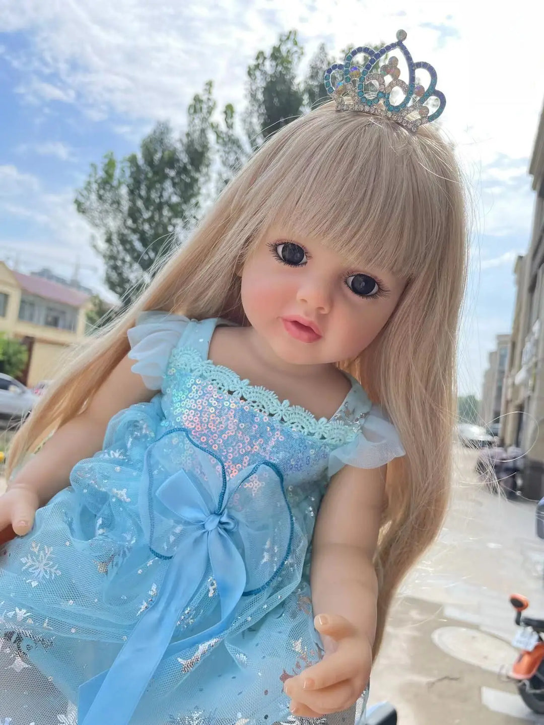 55 cm Betty Princess Silicone Reborn Toddler Doll – Waterproof Full‑Body Realistic Baby Girl