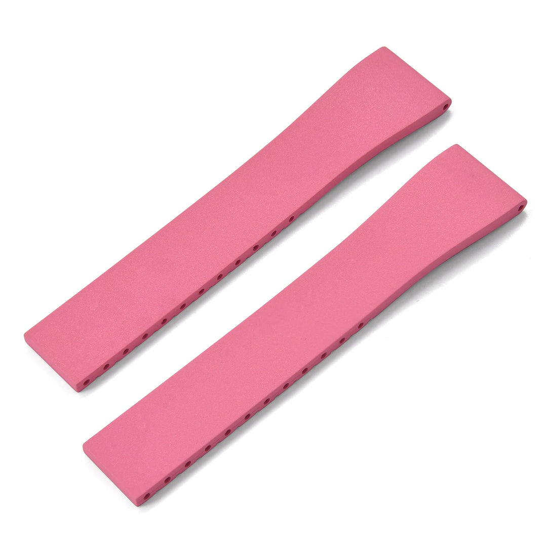 JUELONG FKM CTS Rubber Strap Quick Release Butterfly Black Buckle 16mm 18mm 19mm 20mm 21mm 22mm CTS Rubber WatchBand Cut to Size