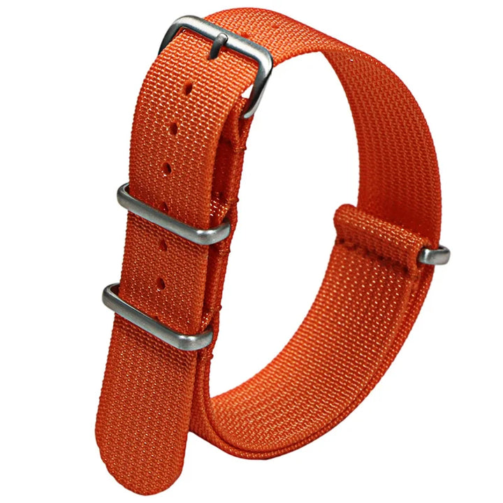 Ribbed Nylon Military Watch Strap (20-22mm)