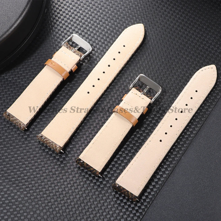 Vintage Leather Nylon Strap (18–22mm) – Quick Release Replacement