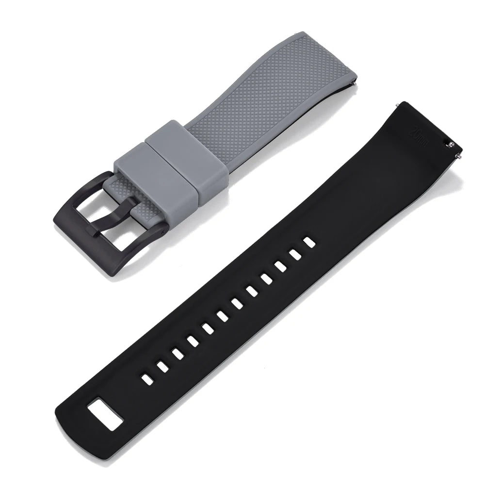 JUELONG Premium Silicone Watch Band 20mm Quick Release Rubber Strap Waterproof Men Women Replacement Watchband