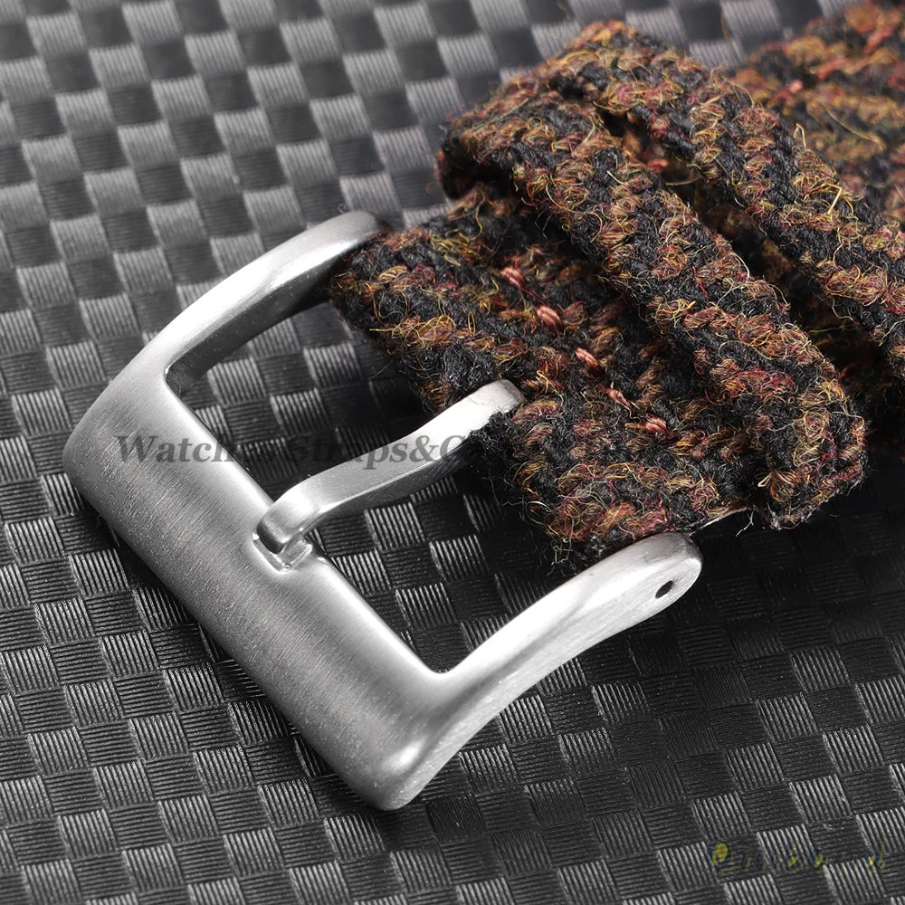 Tweed Sailcloth Watch Band Strap 18mm 20mm 22mm for Omega for Seiko Quick Release Weave Bracelet for Men Women Watch Accessories