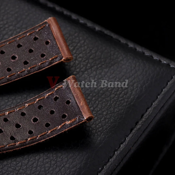 Genuine Cowhide Leather Watch Strap – 18/20/22mm, Soft & Breathable