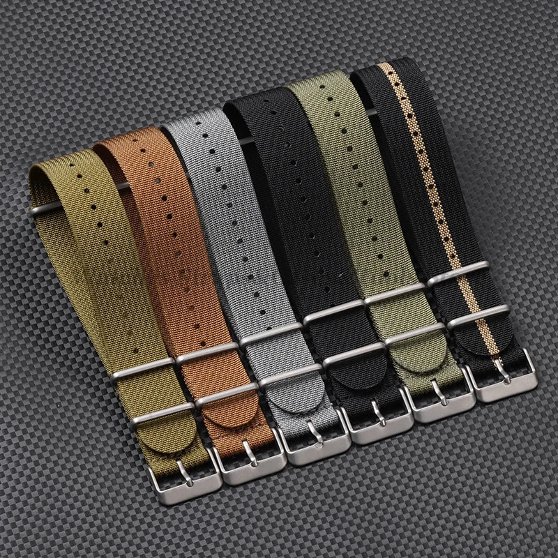 High-Quality Nylon Watch Strap 18/20/22mm (Military Style)