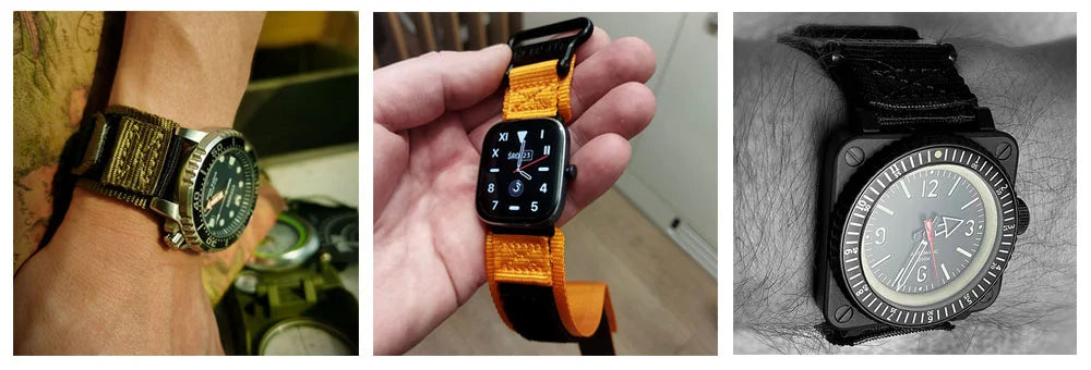HEMSUT Nylon Military Watch Strap – 20/22mm Quick-Release for Citizen