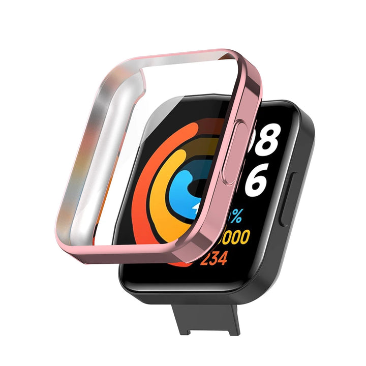 Electroplated TPU Protective Case for Redmi Watch 2 Lite – Full Screen Bumper