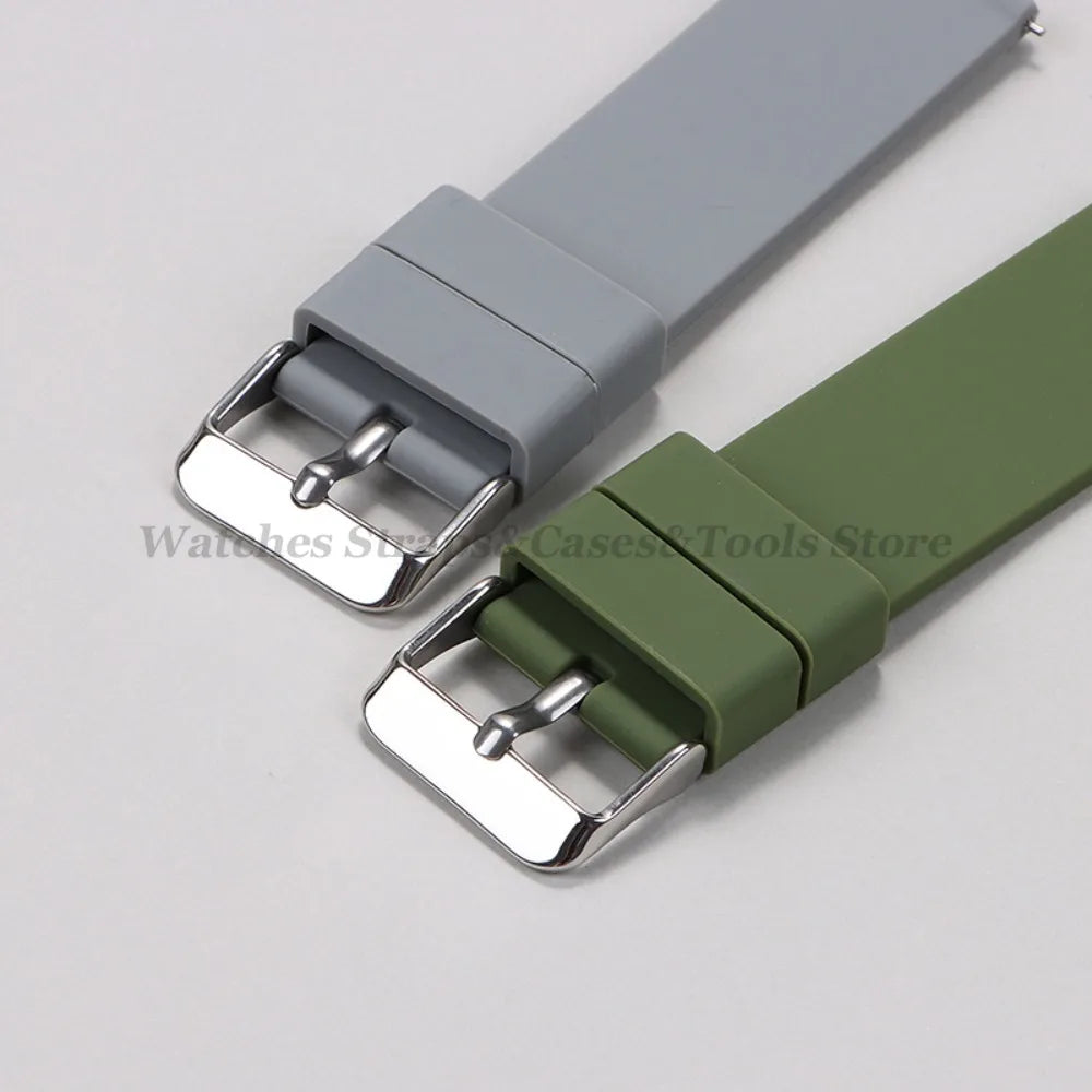Soft Silicone Quick Release Watch Strap 10–24mm – Universal