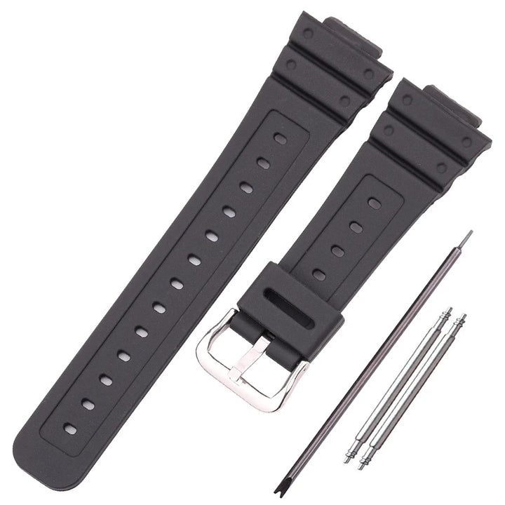16mm X 26mm Rubber Watchbands High Quality Men Sports Silicone Watch Strap Band For 5600 Series Watch Accessories