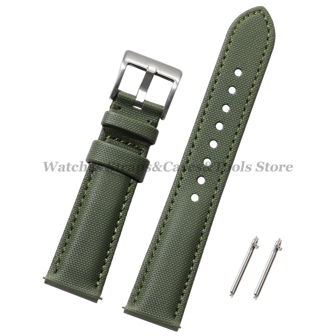 Sailcloth Nylon Watch Band 18mm 20mm 22mm for Huawei Watch Gt4 46mm Waterproof Fabric Watch Strap for Seiko Quick Release Belts