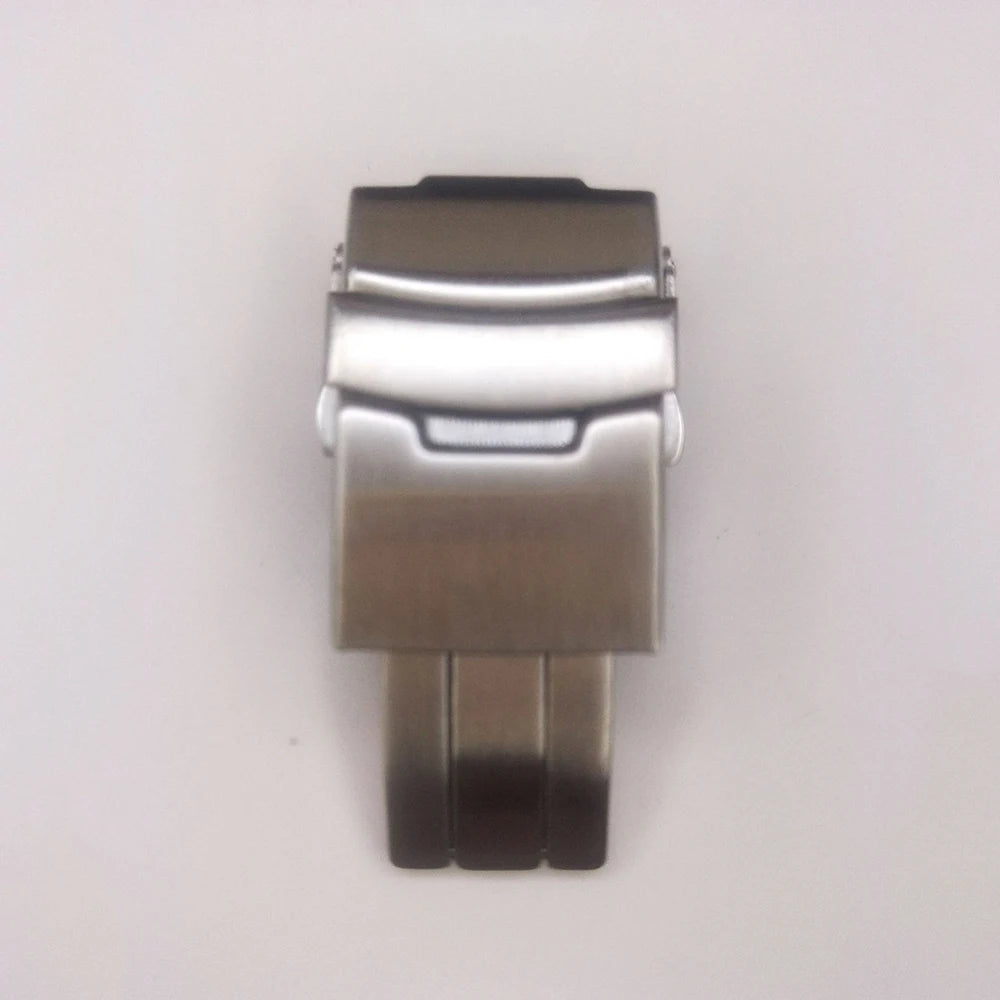 Stainless Steel Folding Clasp 18–24mm for Seiko & Citizen Watch Bands