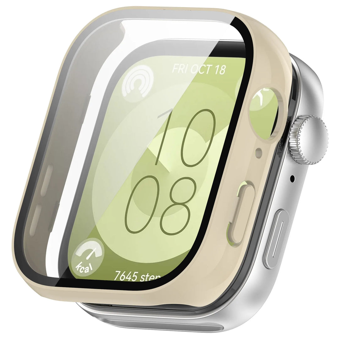 PC+Glass Screen Protector Case for Huawei Watch Fit 3