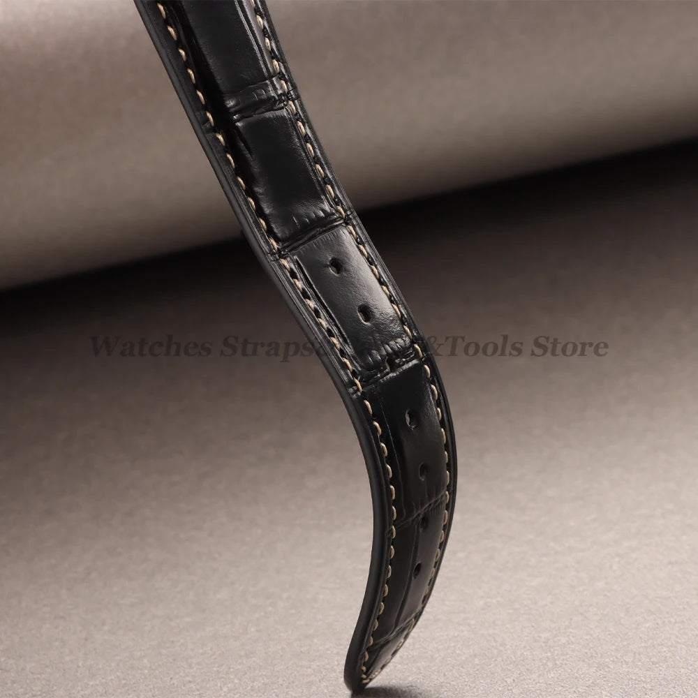 18mm 19mm 20mm 21mm 22mm Cowhide Leather Watch Strap for Longines Watch Bracelet Universal Butterfly Clasp Wristband Replacement