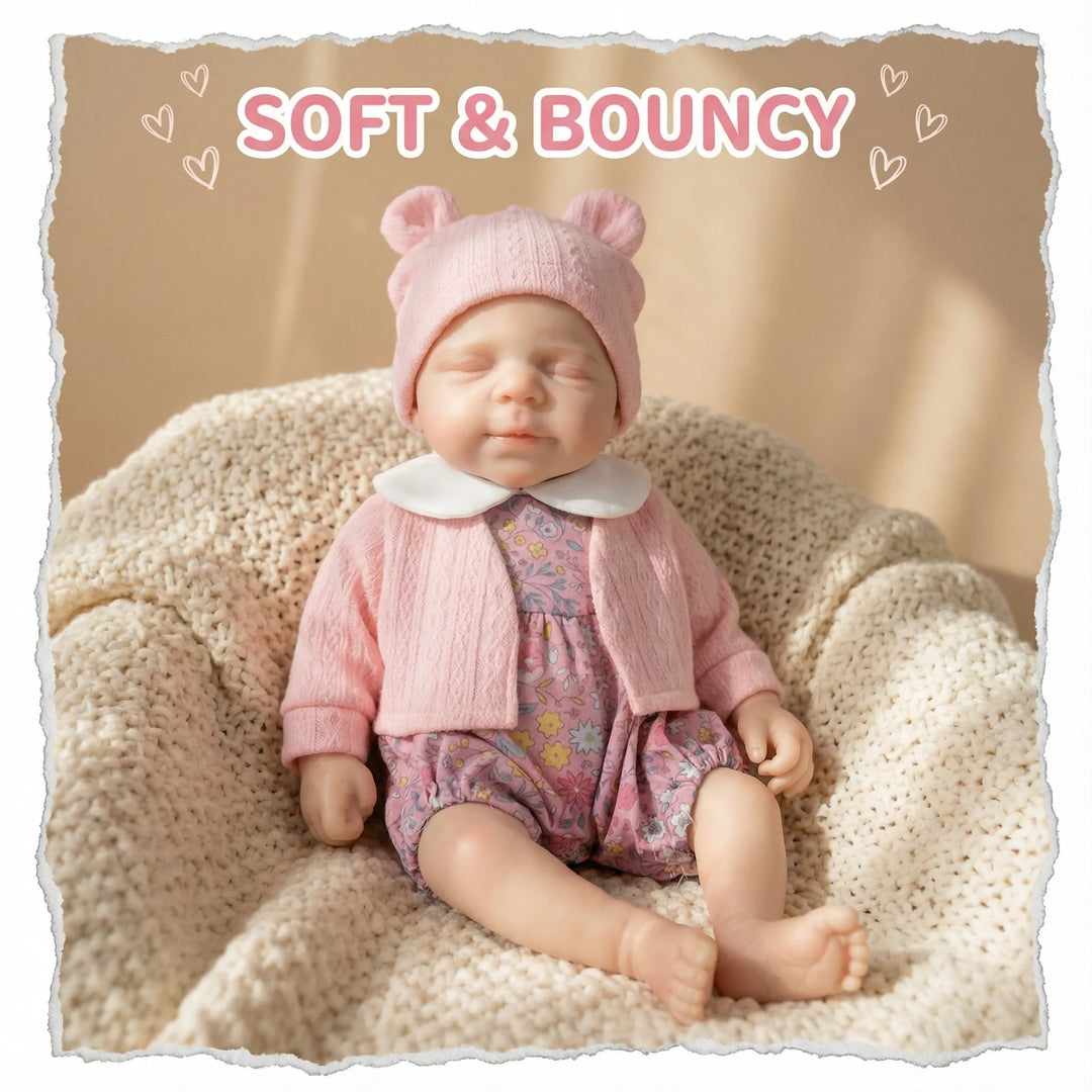 NPK Pascale 12inch Can Open Mouth Doll Full Solid Silicone Flexible Elastic Super Soft Cute Small Size Squish Toy