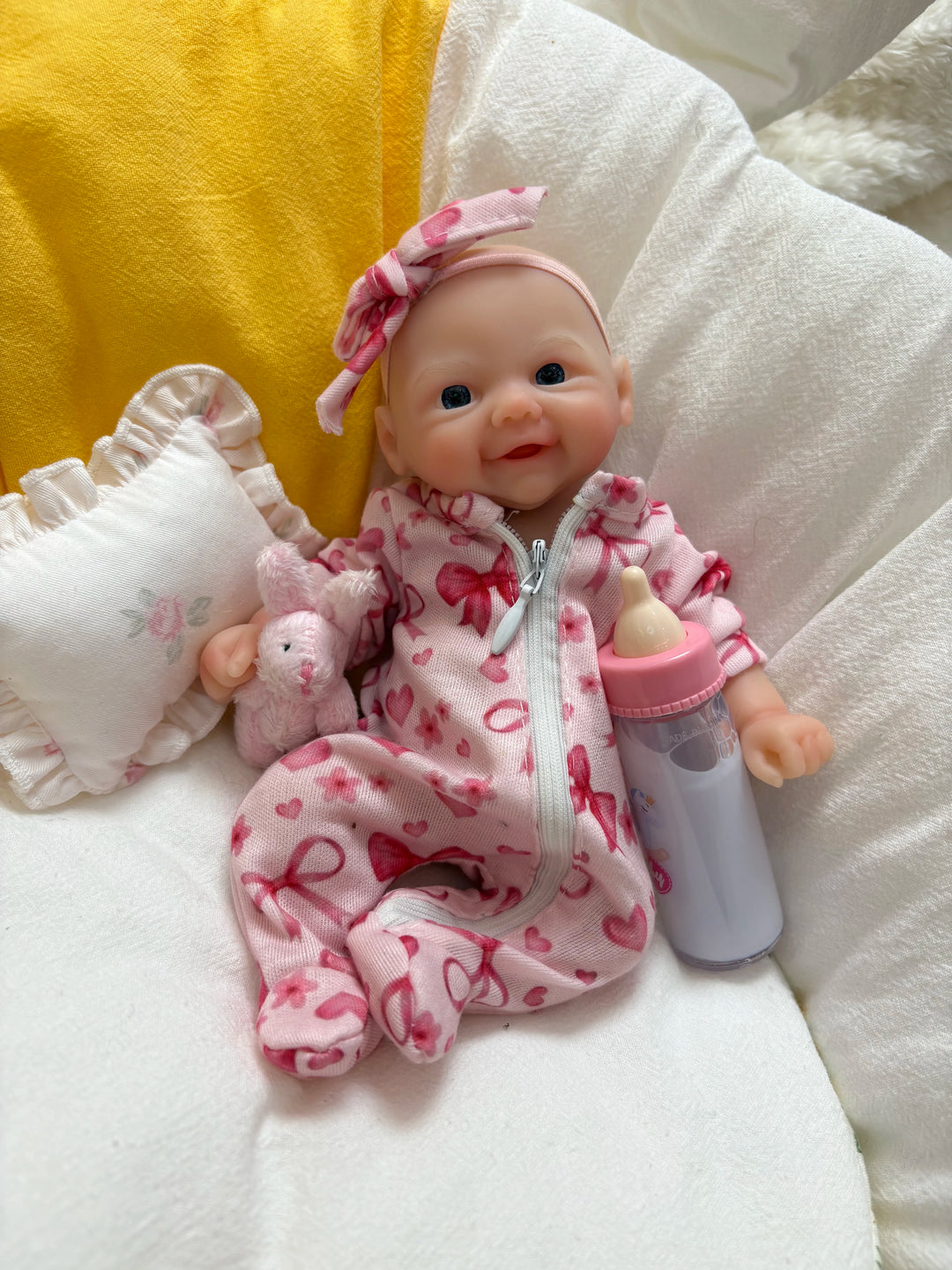 20 cm 2‑Style Waterproof Soft Mini Silicone Bebe Reborn Dolls