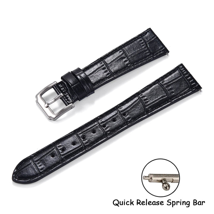 16/18/19/20/21/22mm Quality Leather Watch Bands Slub Pattern Leather Strap Universal Watchbands Accessories for Men Women Bands