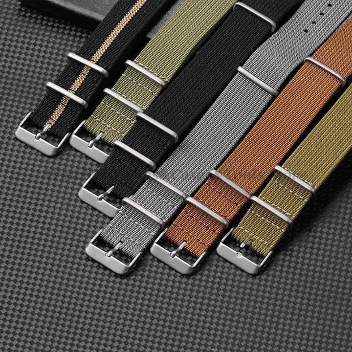 High-Quality Nylon Watch Strap 18/20/22mm (Military Style)