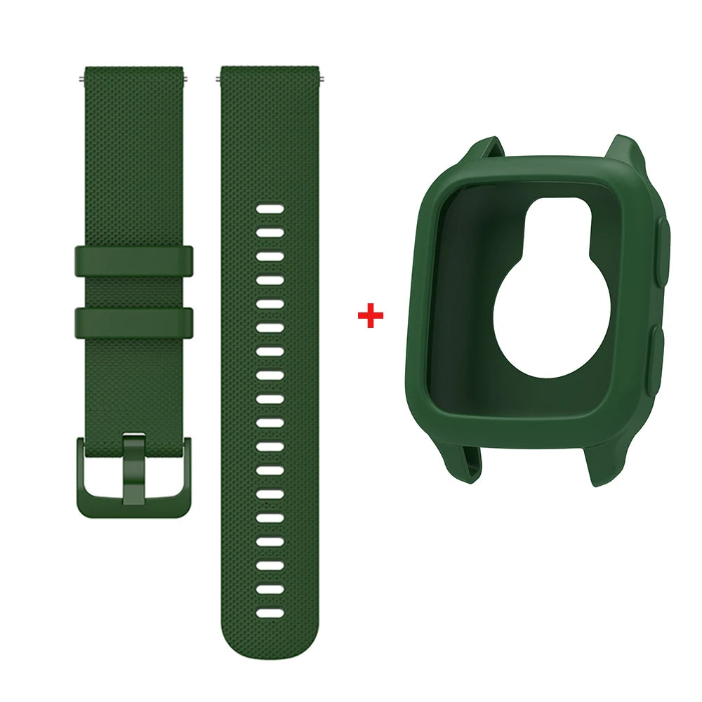 20mm Silicone Strap for Garmin Venu SQ/Venu 2 Plus & Amazfit Bip S/U