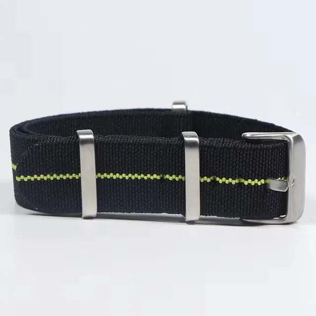 Trendy Nylon Military Watch Strap – 18/20/22mm Elastic French Troops Style