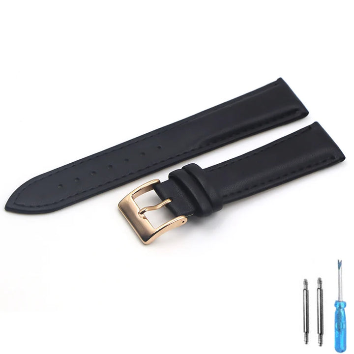 Calfskin Leather Watch Strap – 16–22mm Women’s Fashion Band