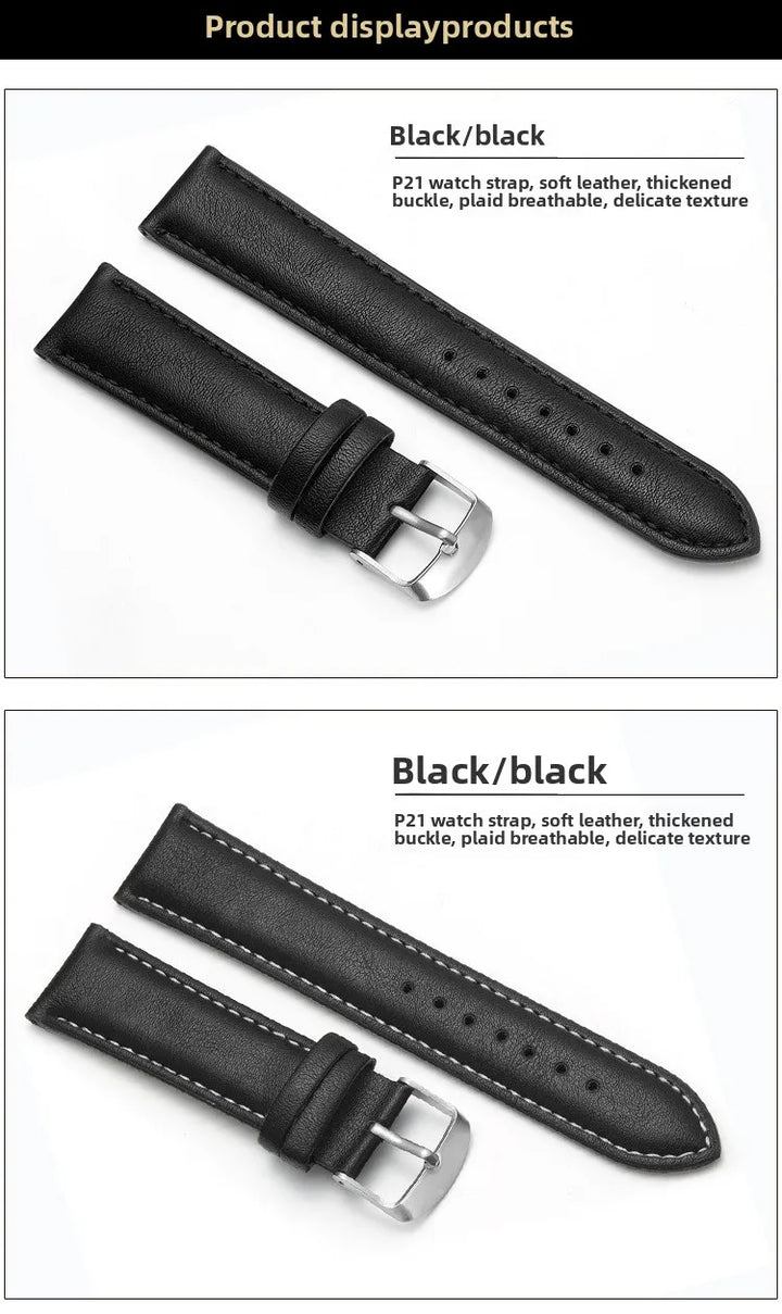 Brown PU Leather Watch Strap 20/22mm (Unisex)