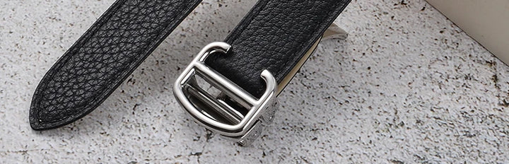 Cowhide Watch Strap Accessories for Cartier Tank – 16–23mm, Stainless Steel