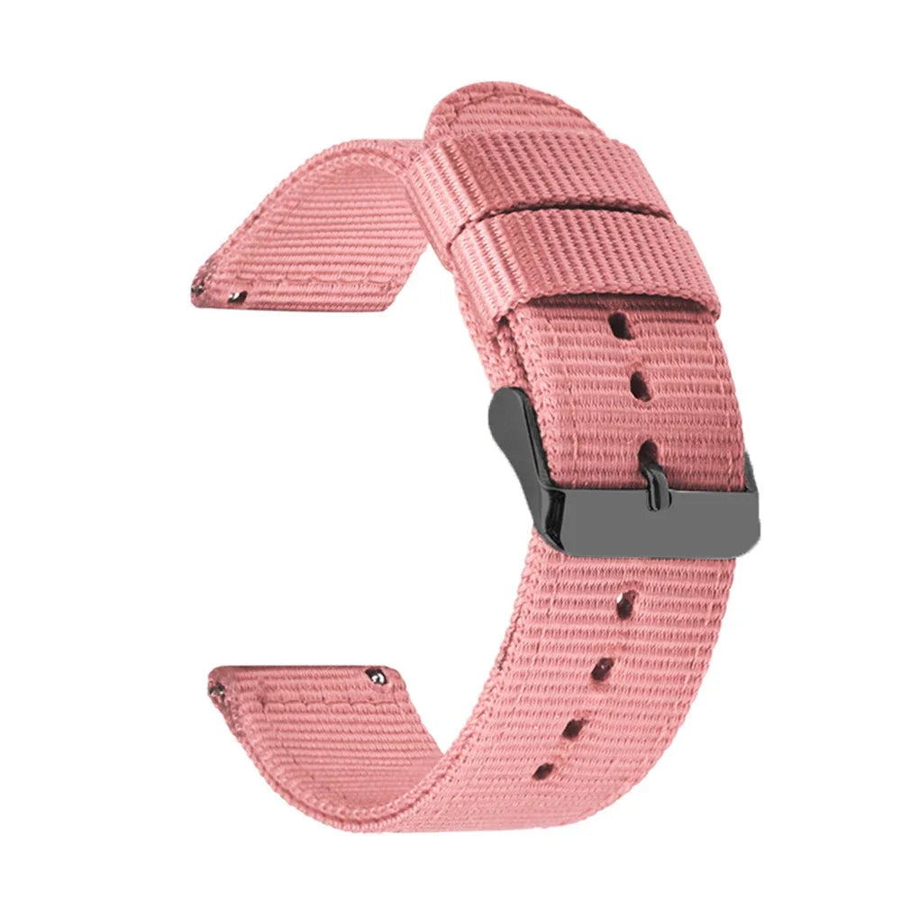 18mm 20mm 22mm 24mm Quick Release Watch Band Canvas Nylon Watch Strap for Garmin Fenix 5x Gps for Huawei Gt2 Wristband Bracelet