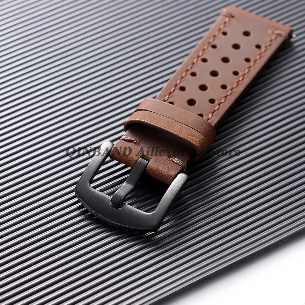 Soft Cowhide Leather Watch Band 18–24mm for Huawei Watch GT4/GT5