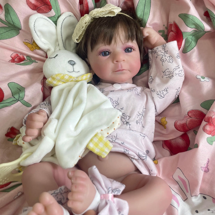 17″ Felicia Realistic Vinyl Reborn Baby Doll – Full Body, Lifelike Newborn