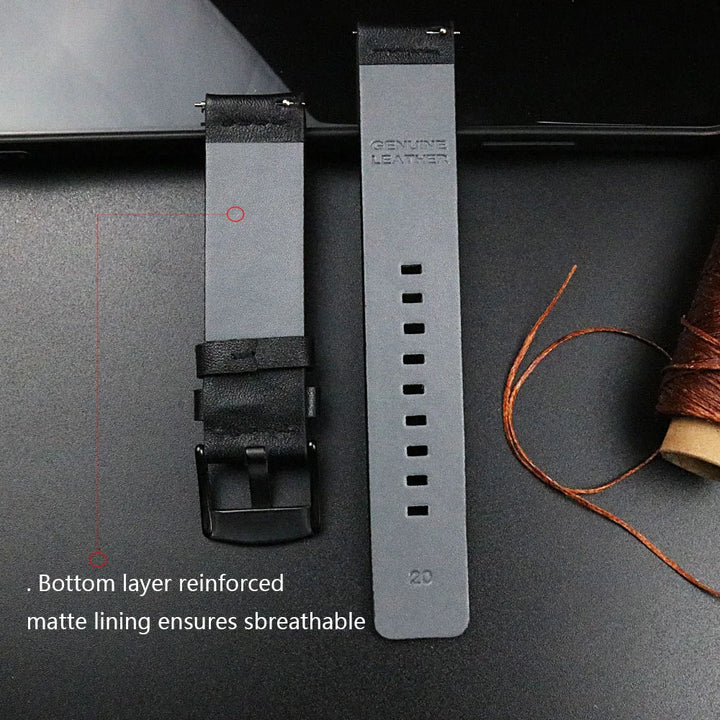 New Genuine Leather Quick Release Watch Band 18–24mm (Vintage Handmade)