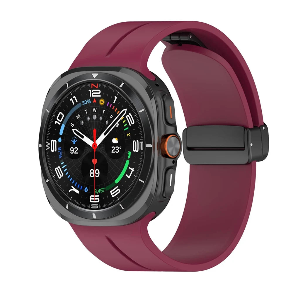 Straps For Samsung Galaxy watch Ultra 47mm smartwatch Accessories Silicone Magnetic Bracelet correa galaxy watch 7 ultra Band