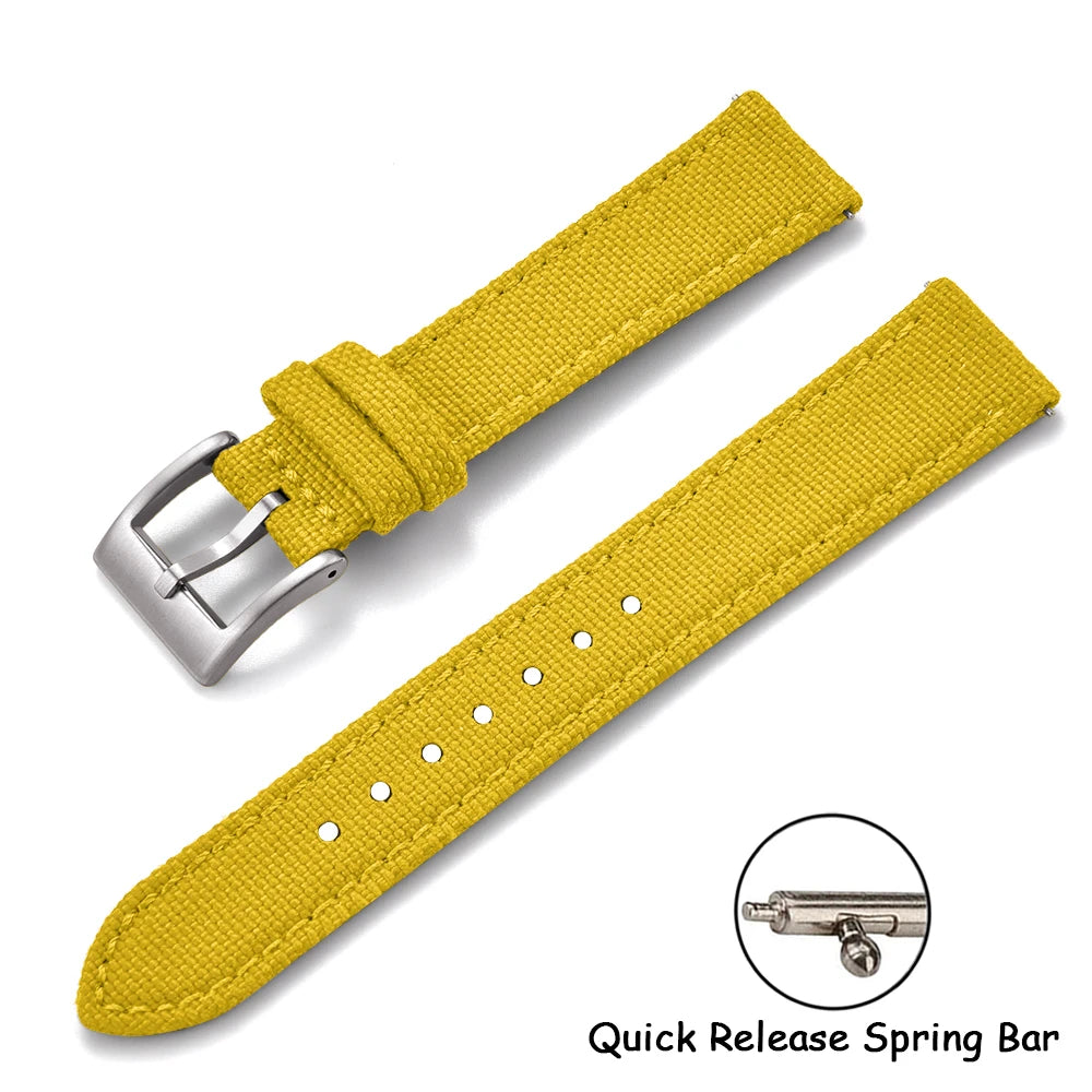 Sailcloth Nylon Watch Strap – 18-22mm Quick Release
