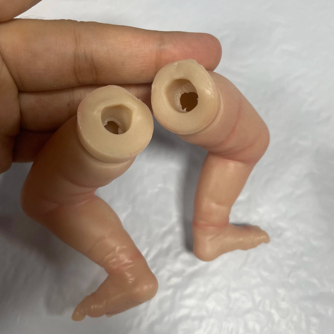 Mini 9″ Already Painted Reborn Doll Kit – Wee Patience, Cloth Body, 3D Painted Skin