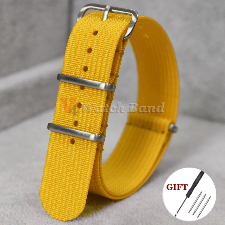 New Ribbed Nylon Watch Band for Omega 20mm 22mm 18mm High Quality Strap for Seiko Military Watchband Army Sport Wrist Bracelet