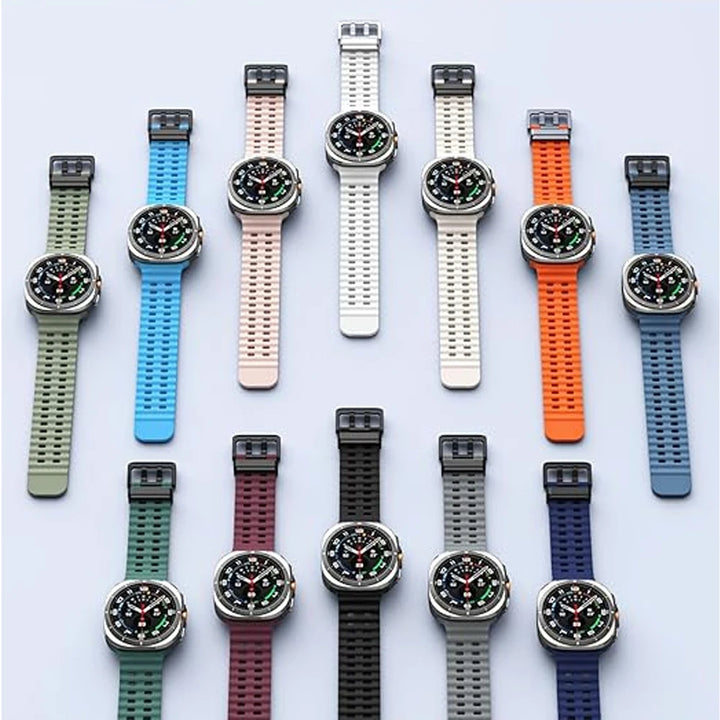 Marine Silicone Samsung Galaxy Watch Strap – 47mm Sport for Galaxy Watch 7 Ultra
