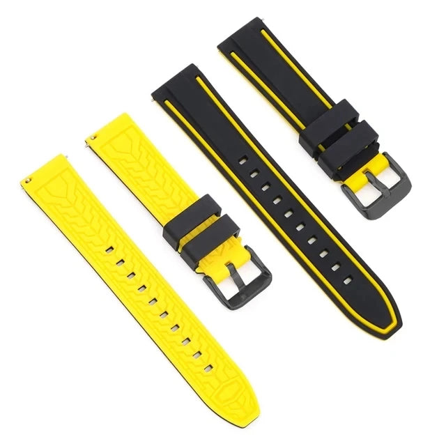 Premium Silicone Quick Release Watch Strap – 20/22/24mm