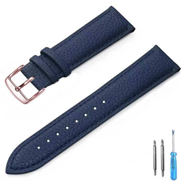 Genuine Leather Watch Band 12mm 14mm 16mm 18mm 20mm Watch Strap for Man Women High-quality Wrist Watchband + Tool