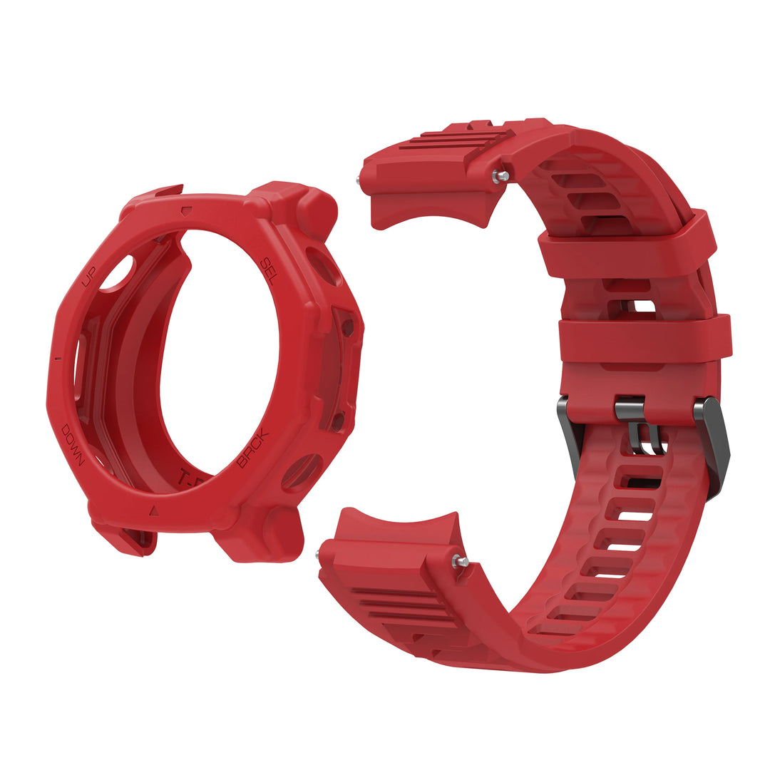 Silicone Strap & Protective Case for Amazfit T-Rex 3 Pro – 48mm Replacement Band