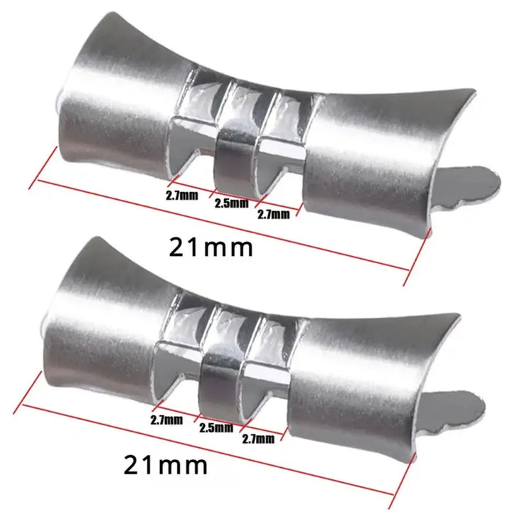 Curved Flat End Stainless Steel Link Adapter 18–22mm for Seiko SKX007/009