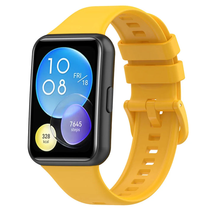 Silicone Strap with Transparent TPU Case for Huawei Watch Fit 2
