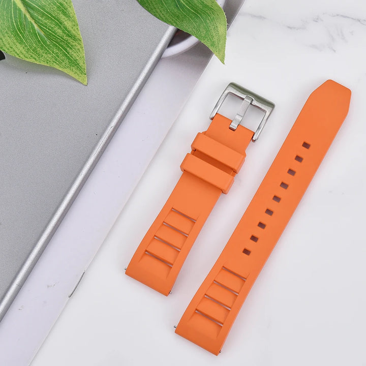 Premium Fluoro Rubber Watch Band Quick Release FKM Rubber Watch Strap 20mm 22mm Watch Strap Watch Replacement Watchband