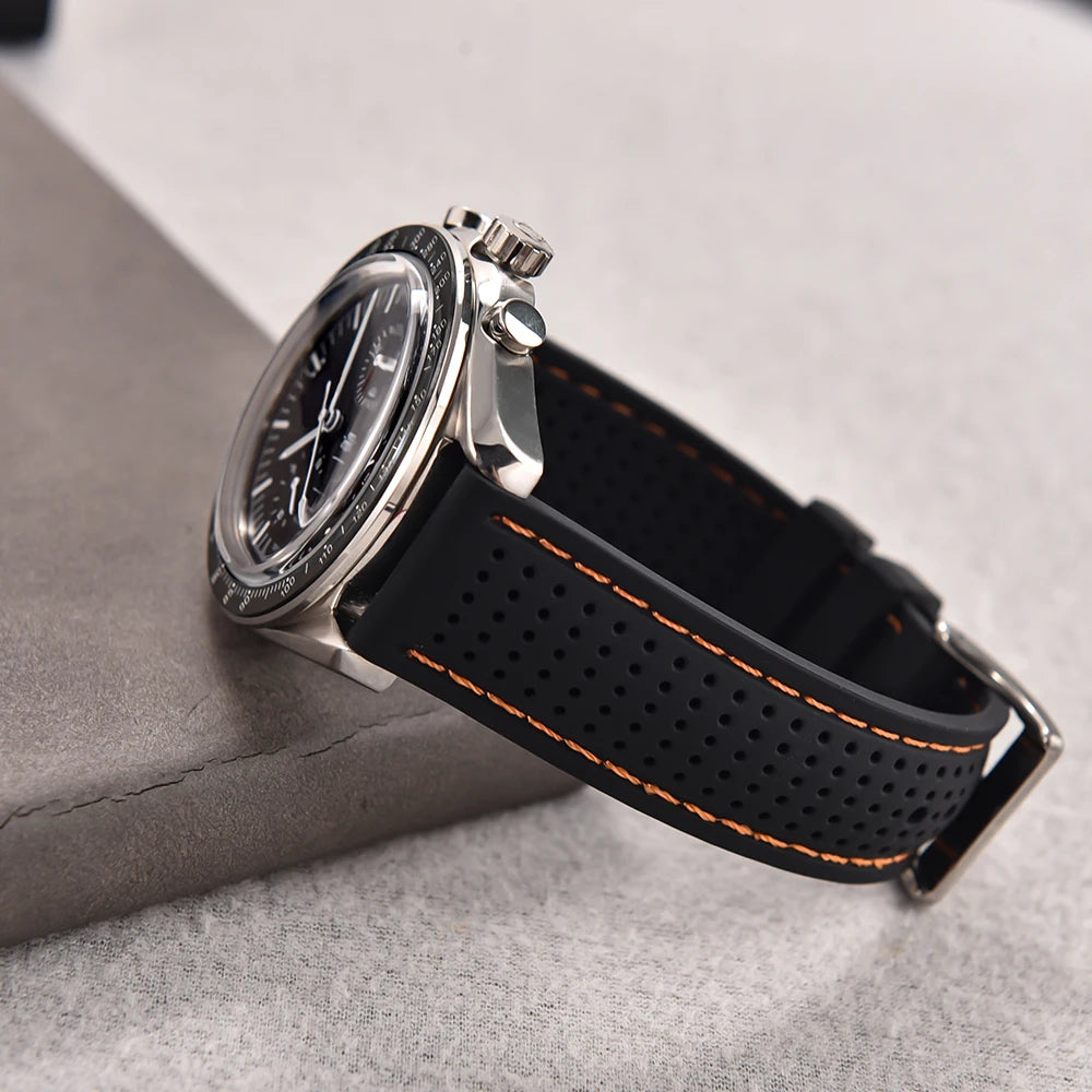 NATOBELT Soft Porous Rubber Watch Strap – Quick Release (18-22mm)