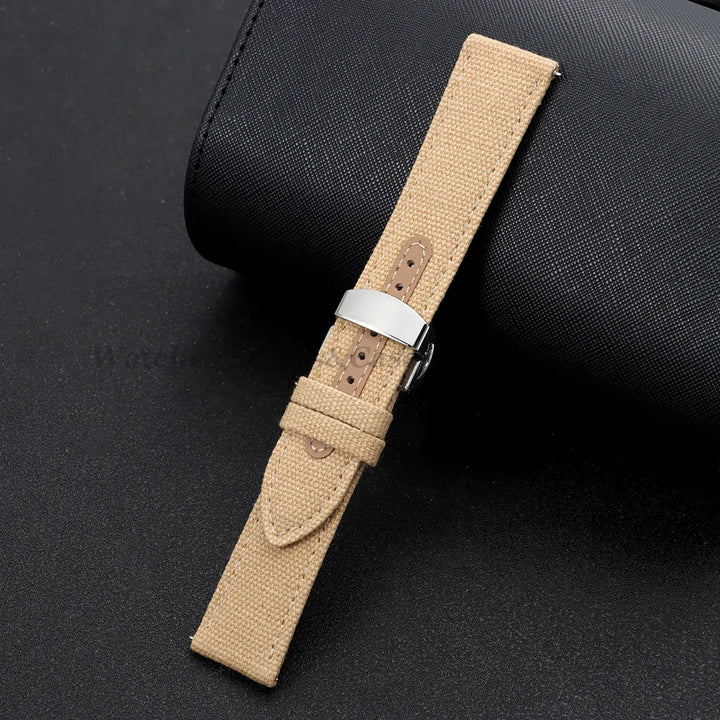 Sailcloth Nylon Strap (20–22mm) – Waterproof QR