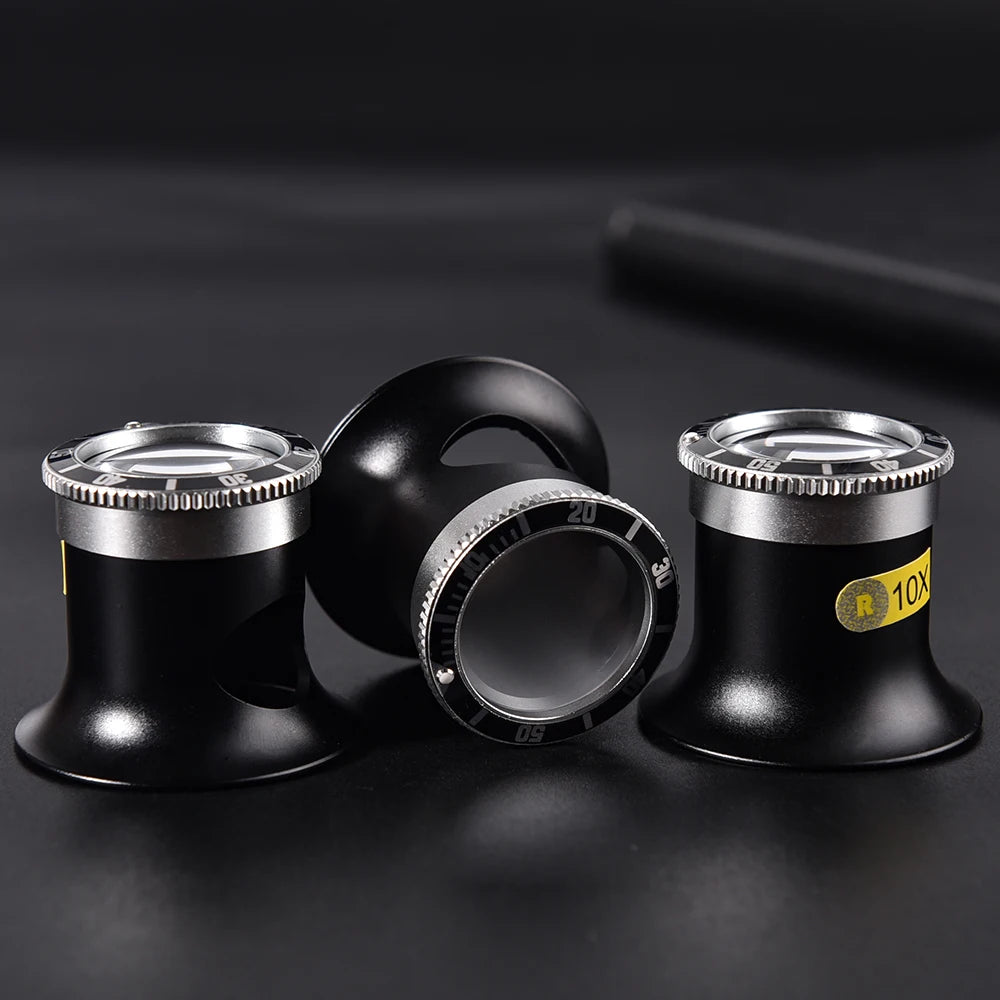 Portable Watchmaker’s Magnifier Loupe (5X/10X/20X)