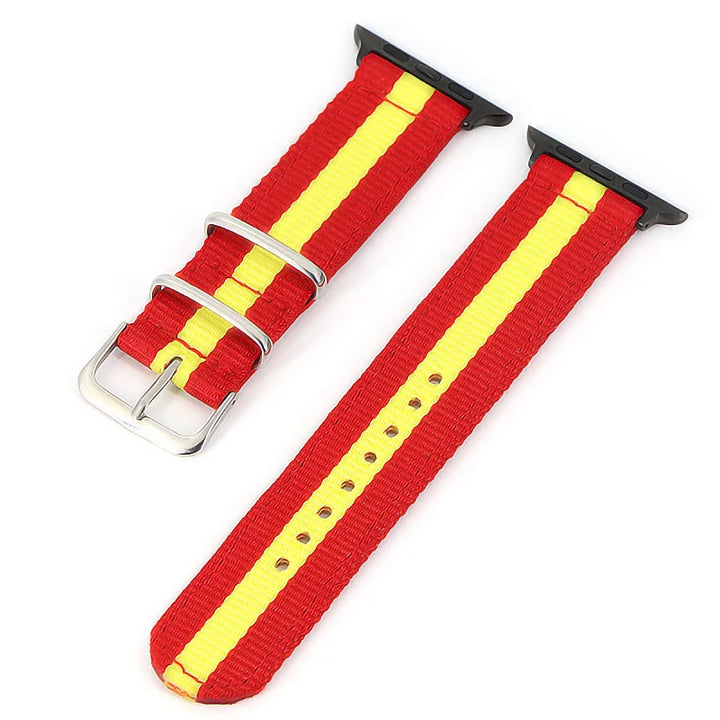 Nylon Watchband for iWatch 4 3 2 1 for Apple Watch Band 38mm 40mm Watch Strap 42mm 44mm Rainbow Wrist Bracelet