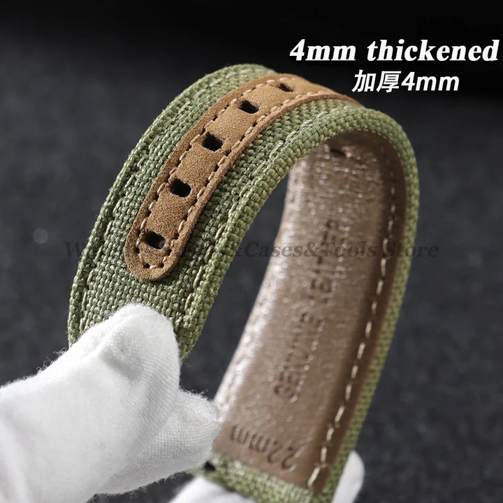 Premium Sailcloth Nylon Strap (20–22mm) – Waterproof QR