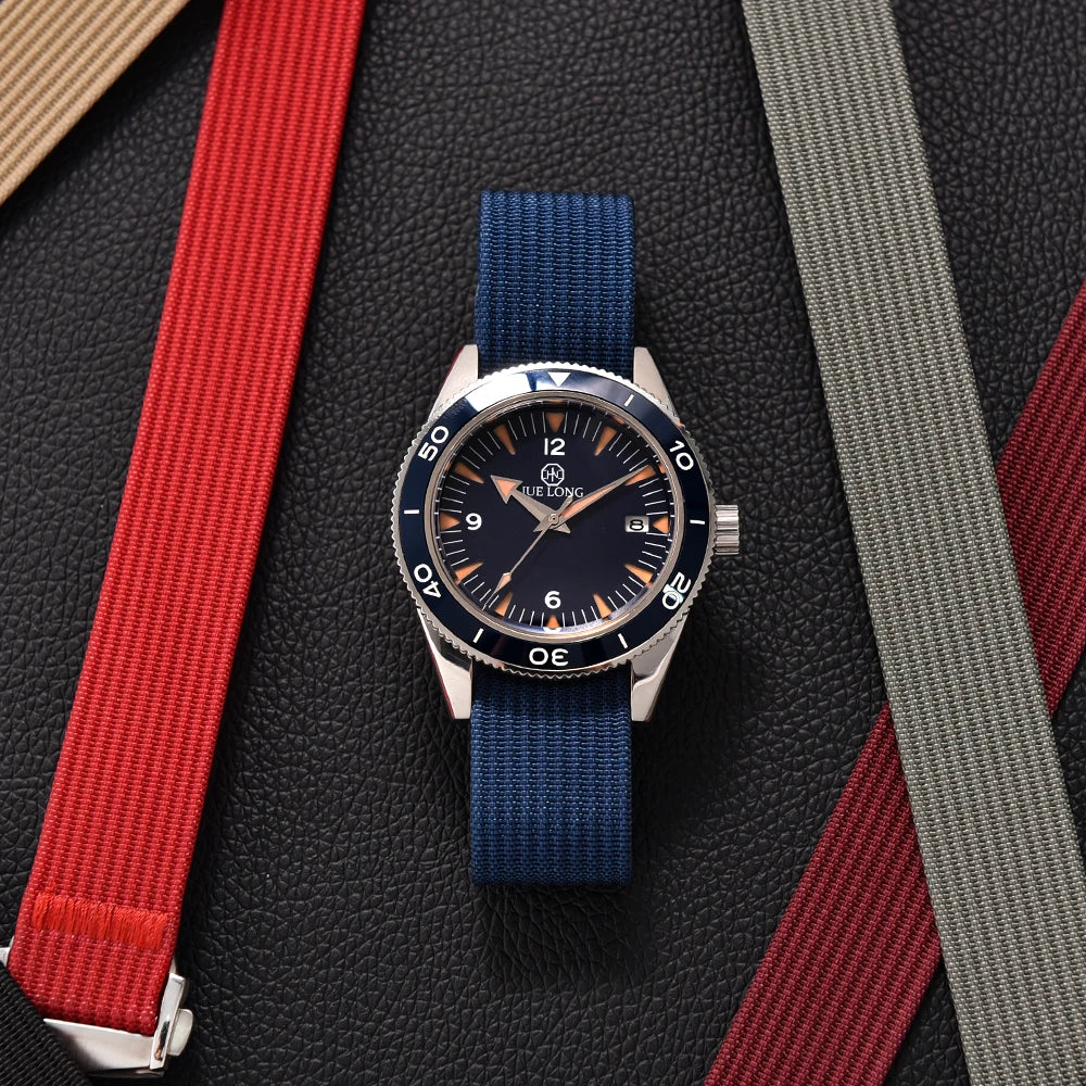 JUELONG 18mm 20mm 22mm Sailcloth Watch Strap Canvas Rubber Hole Sport Waterproof Folding Buckle Watchband For Omega Swatch Moon