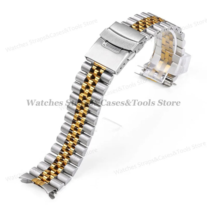 22mm Diving Steel Metal Straps For Casio for Duro MDV107 MDV106 Watch Wristbands Bracelet Stainless Steel Watchband Replacement