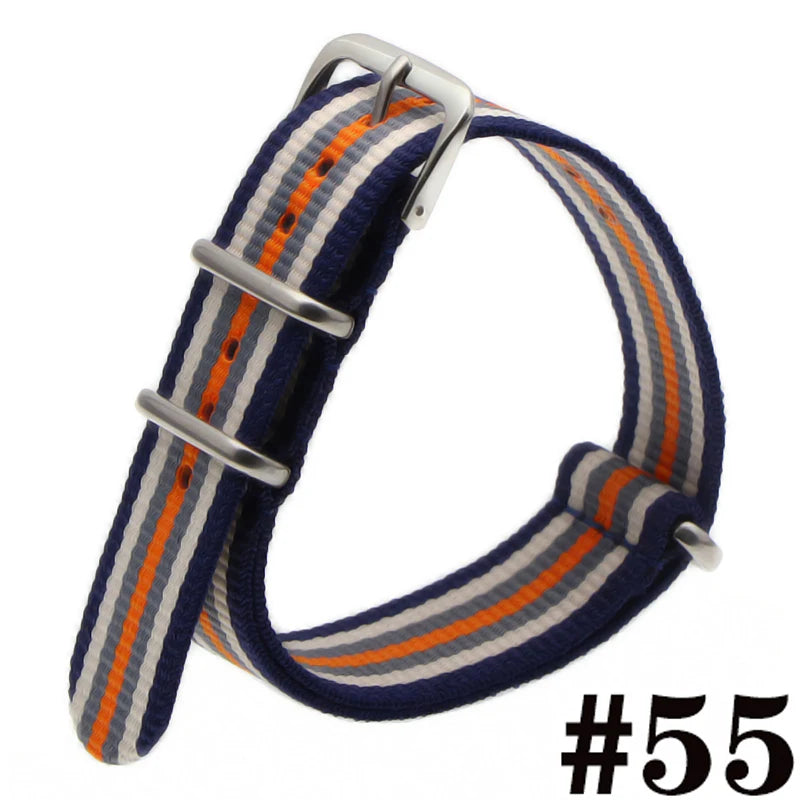 Waterproof Nylon Watch Strap (16-22mm)