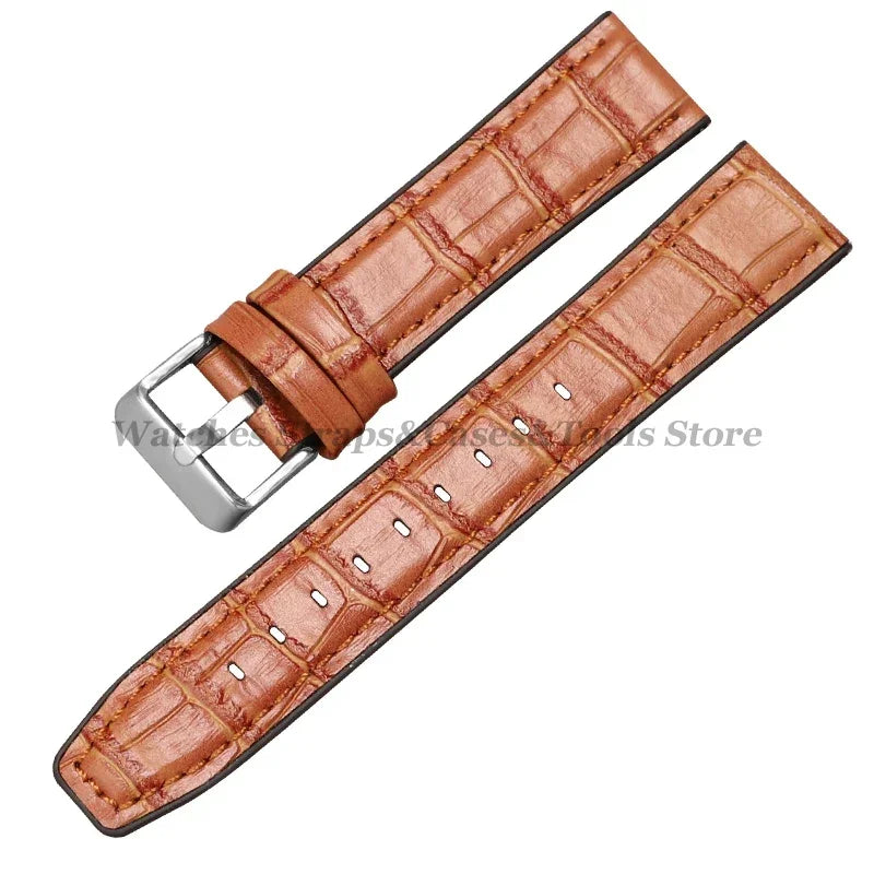 Silicone & Leather Watch Strap for Huawei & Samsung – 18–46mm